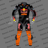 Pedro Acosta KTM Winter Test 2025 Motorcycle Leather Race Suit Front